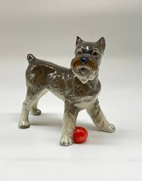 Antique figurine "Dog with ball", Goebel, Germany
