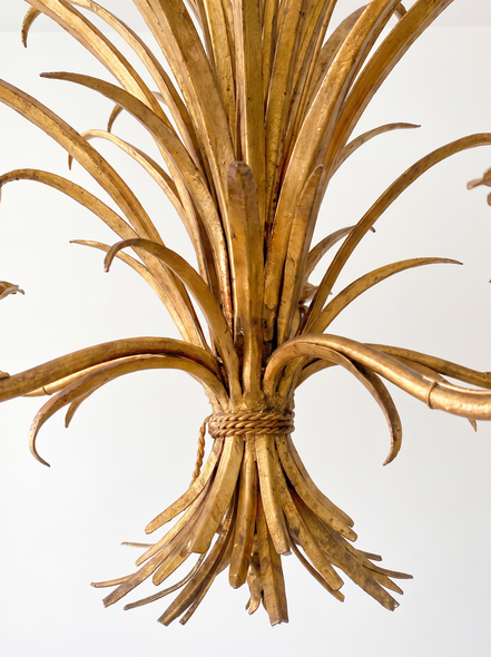 Vintage decorative chandelier "Bunch of wheat" by Hans Kögl