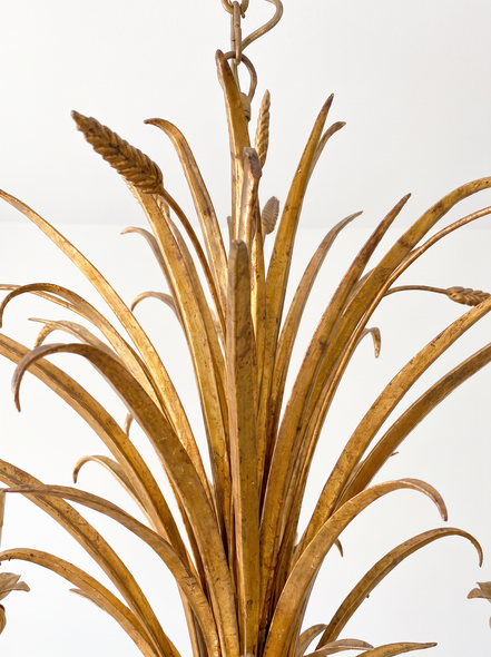 Vintage decorative chandelier "Bunch of wheat" by Hans Kögl