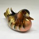 Vintage paired sculpture “Mandarin Ducks”