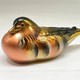 Vintage paired sculpture “Mandarin Ducks”