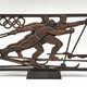 Vintage wall panel "Skiers"