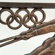 Vintage wall panel "Skiers"
