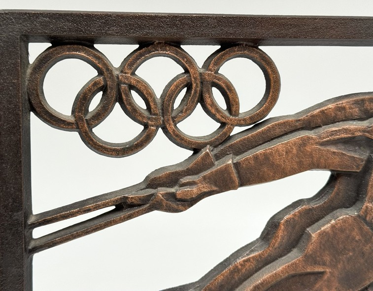Vintage wall panel "Skiers"