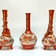 Antique set of three small vases