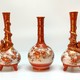 Antique set of three small vases