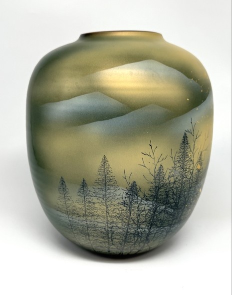 Винтажная ваза 
«Лес и горы», Кутани