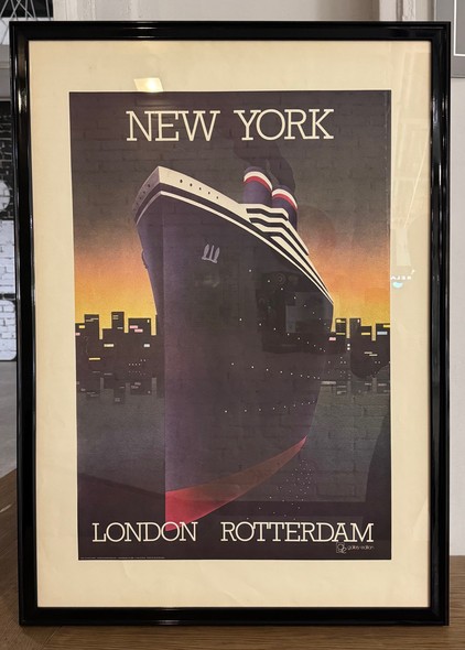 Vintage Transatlantic Cruise Poster Keith Tyrel