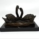 Винтажная скульптура «Лебеди» 
(«Пара лебедей»), Milo
