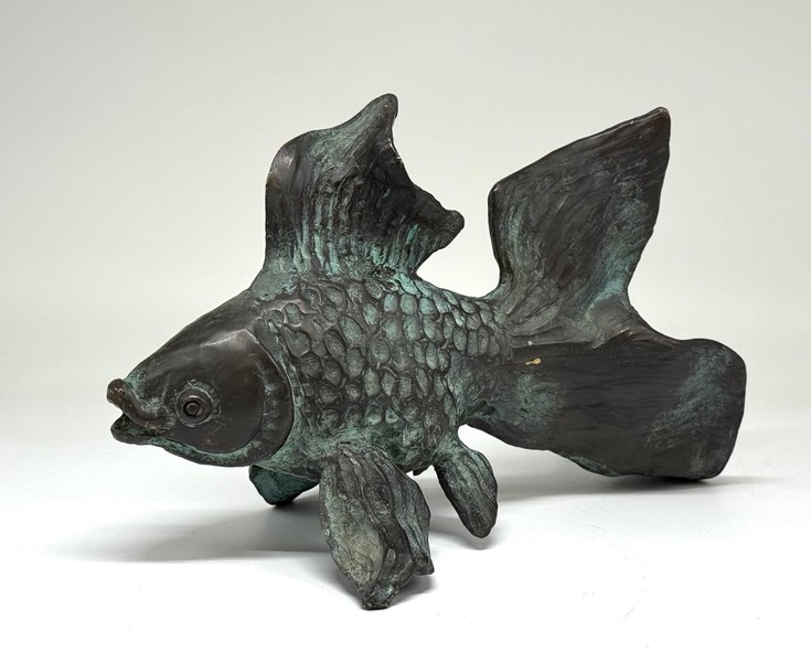 Vintage sculpture "Goldfish"