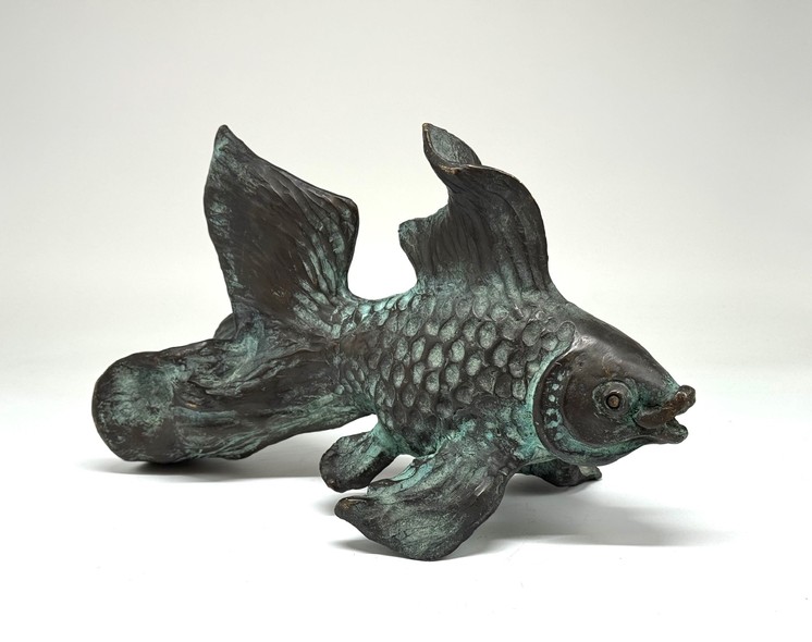 Vintage sculpture "Goldfish"