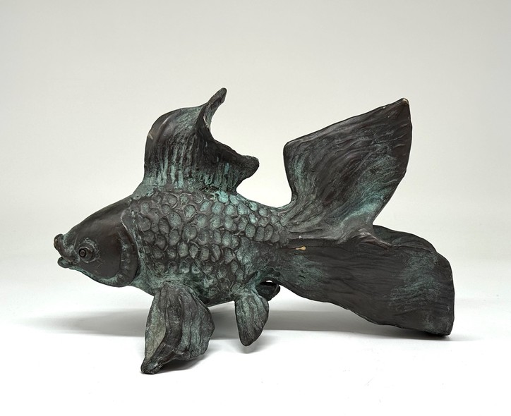 Vintage sculpture "Goldfish"