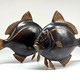 Vintage paired sculptures "Fish"