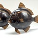 Vintage paired sculptures "Fish"
