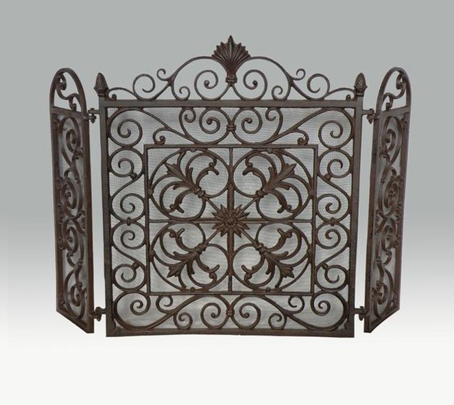 Винтажный каминный экран