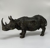Антикварная скульптура «Носорог»