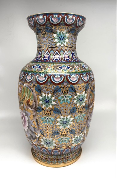 Antique vase "Flowers and Birds"