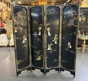 Антикварная восточная ширма