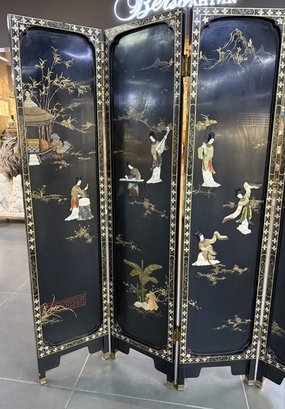 Антикварная восточная ширма