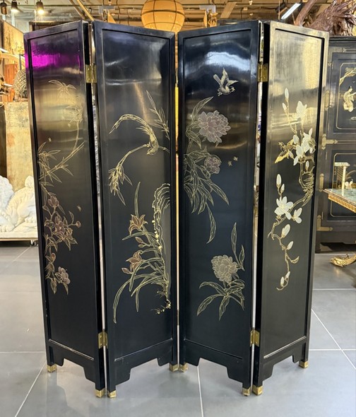 Антикварная восточная ширма