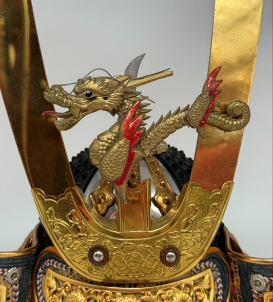Model of a samurai helmet