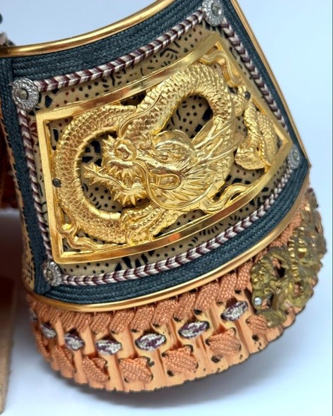 Model of a samurai helmet