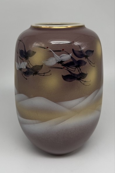 Винтажная ваза «Журавли», Кутани