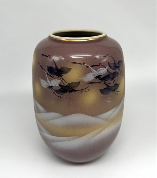 Винтажная ваза «Журавли», Кутани