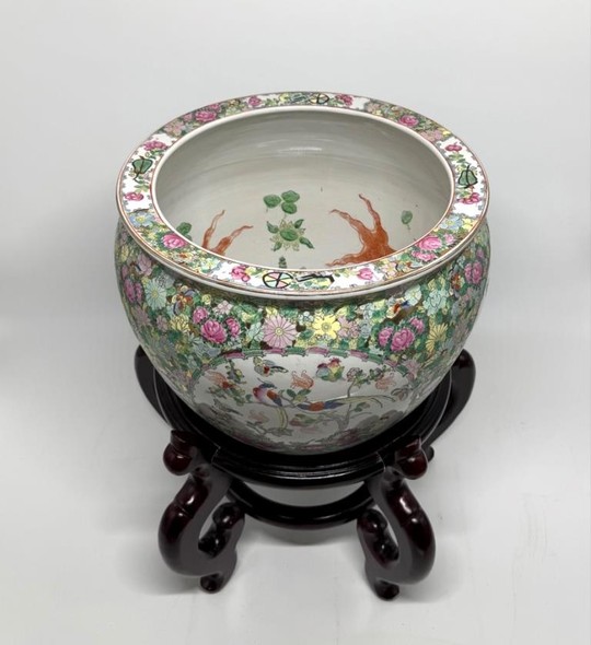 Vintage planter-aquarium