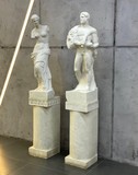 Винтажные парные скульптуры 
«Венера» и «Геракл»
из мрамора