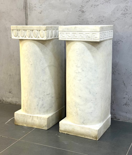 Винтажные парные скульптуры 
«Венера» и «Геракл»
из мрамора