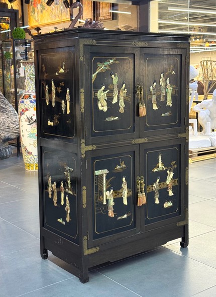Vintage oriental-style wardrobe