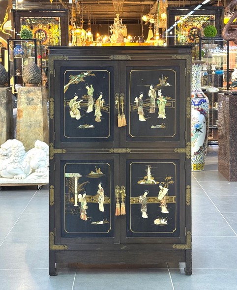 Vintage oriental-style wardrobe