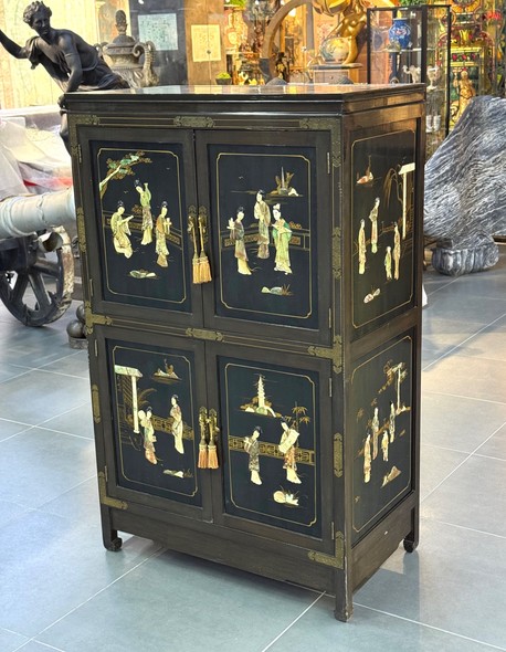 Vintage oriental-style wardrobe