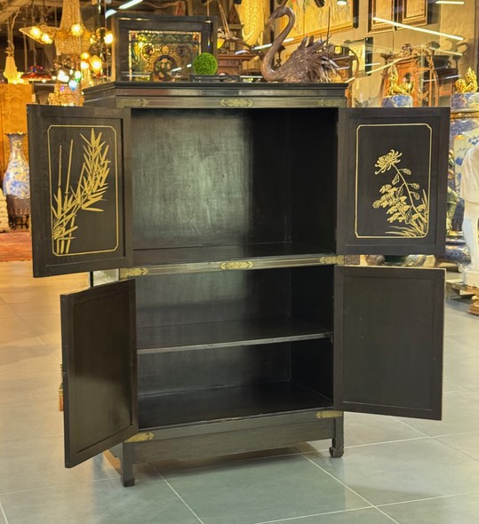 Vintage oriental-style wardrobe