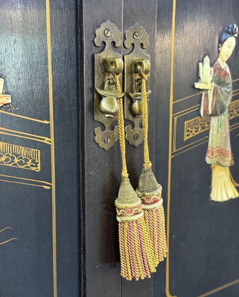 Vintage oriental-style wardrobe
