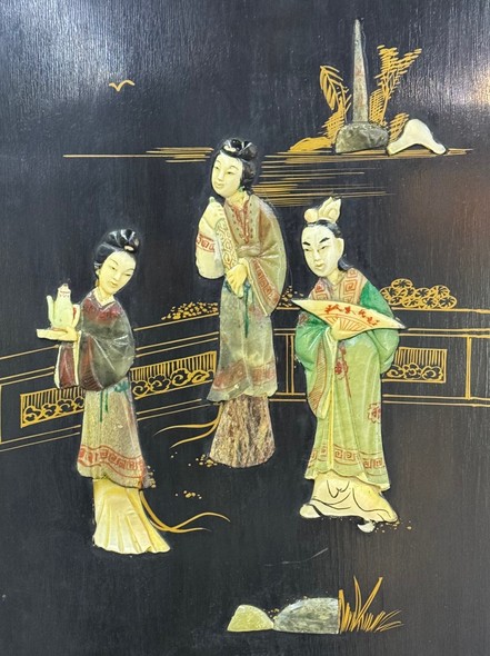 Vintage oriental-style wardrobe