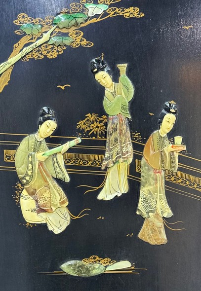 Vintage oriental-style wardrobe