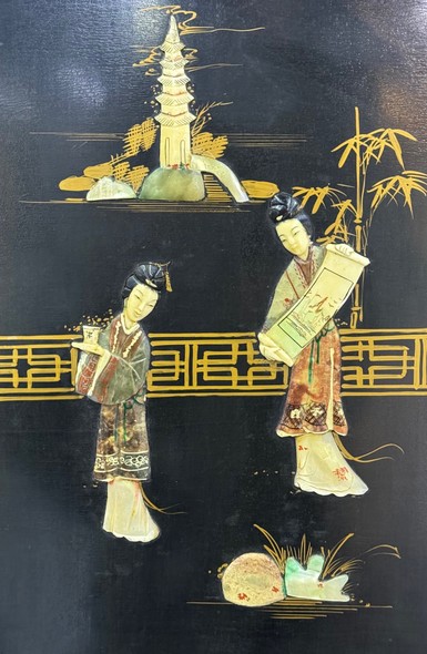 Vintage oriental-style wardrobe