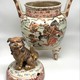 Antique incense burner vase, Satsuma