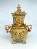 Antique incense burner vase "Pagoda"