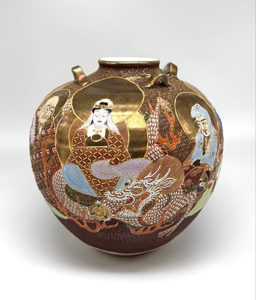 Vintage vase "Seven Gods of Happiness"