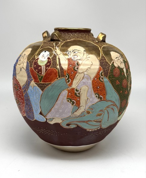 Vintage vase "Seven Gods of Happiness"