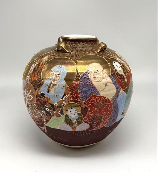 Vintage vase "Seven Gods of Happiness"