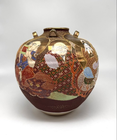 Vintage vase "Seven Gods of Happiness"