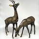 Antique sculptures "Deer and fallow deer"