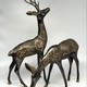 Antique sculptures "Deer and fallow deer"