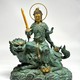 Paired sculptures of "Bodhisattvas"/
"Manjushri and Samantabhadri"