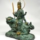 Paired sculptures of "Bodhisattvas"/
"Manjushri and Samantabhadri"