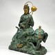 Paired sculptures of "Bodhisattvas"/
"Manjushri and Samantabhadri"